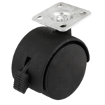 Plastic Castor Wheel 1-1/2″ With Lock