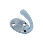 Coat Hook Nickel Finish Single