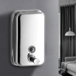 Wall Mount Stainless Steel Soap Dispenser For Bathroom and Kitchen, Durable Stainless Steel Dispenser