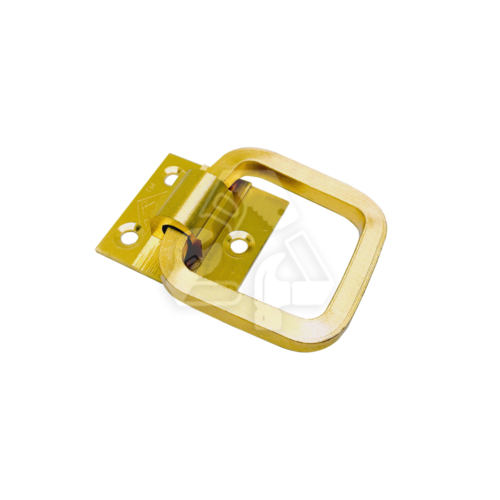 Window Ring Square Brass Satin Finish