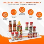 3 Tier Expandable Spice Rack, Countertop Show Case Spice Rack