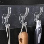 6 Row Transparent Multifunctional Adhesive hooks