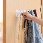 6 Row Transparent Multifunctional Adhesive hooks