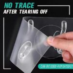 6 Row Transparent Multifunctional Adhesive hooks (3)