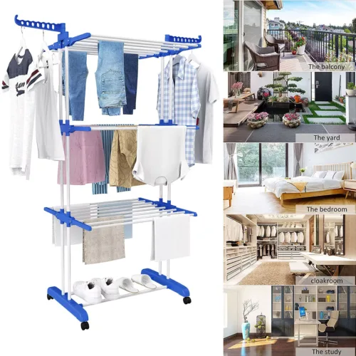 Cloth Drying Rack, Outdoor Cloth Drying Rack With Multiple Layers