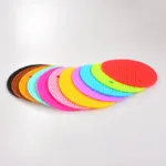Round Silicone Heat Resistant mat, Anti Slip Mat for pot and pan