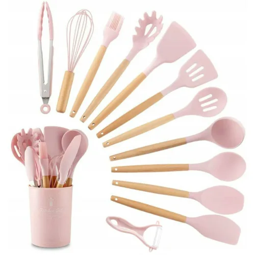 Silicone Spatula Spoon Set, Kitchen utensil and non stick set