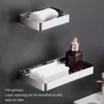 Wall Mount Stainless Steel Soap Holder, 201 Silver Color Stainless Steel Soap Holder, Wall mount Soap Caddy