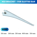 DISPLAY STORAGE SHELF BRACKET, A1 RACK BAR BRACKET, M10 BRACKET, SLOTTED WALL-MOUNTED BRACKET