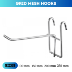 GRID MESH HOOK, SHOWROOM OR DISPLAY HOOK, HIGHLY DURABLE STAINLESS STEEL HOOK
