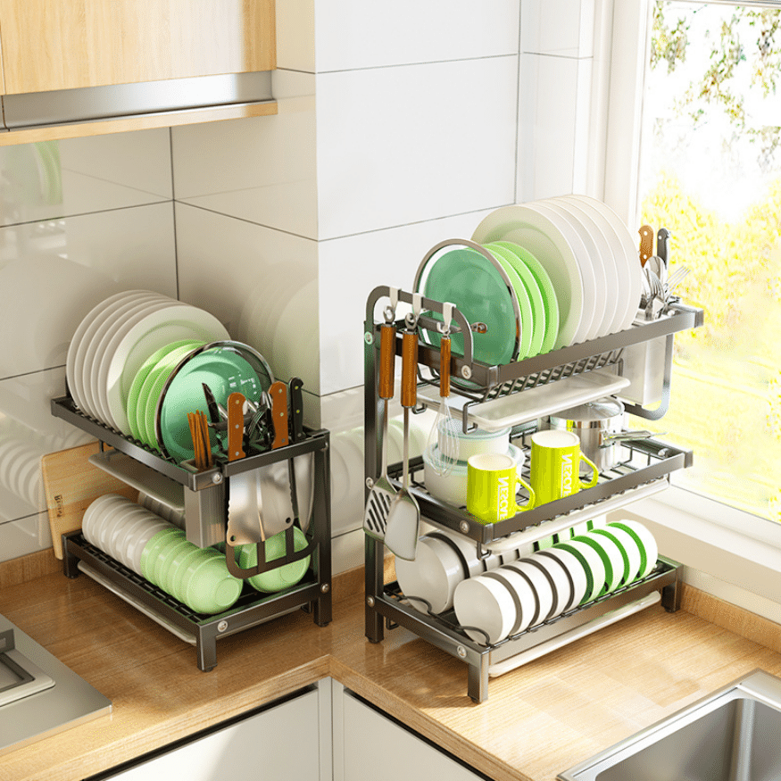 2-Tier Kitchen Dish Rack