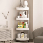 4-Tier Corner Shelf Storage Cart