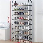8-Tier Stainless Steel Shoe Rack: Premium Shoe Organizer