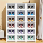 8-Tier Stainless Steel Shoe Rack: Premium Shoe Organizer