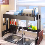 Single Layer Retractable Sink Top Storage Rack