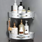 ALUMINUM BATHROOM CORNER RACK SPICE RACK – THE BEST SHOWER CADDY AND BATHROOM SHELF